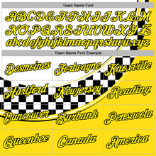 Load image into Gallery viewer, Custom White Light Yellow-Black 3D Pattern Design Formula Auto Car Racing Motorsport Sports Pullover Sweatshirt Hoodie
