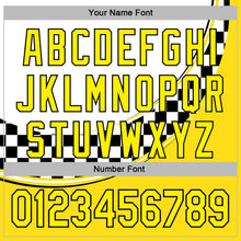 Load image into Gallery viewer, Custom White Light Yellow-Black 3D Pattern Design Formula Auto Car Racing Motorsport Sports Pullover Sweatshirt Hoodie

