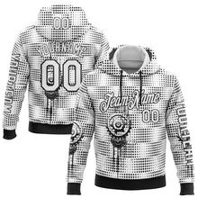 Load image into Gallery viewer, Custom White Black 3D Pattern Design Formula Auto Car Racing Motorsport Sports Pullover Sweatshirt Hoodie
