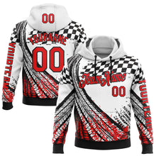 Загрузить изображение в средство просмотра галереи, Custom White Fire Red-Black 3D Pattern Design Formula Auto Car Racing Motorsport Sports Pullover Sweatshirt Hoodie
