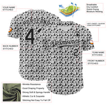 Загрузить изображение в средство просмотра галереи, Custom White Black 3D Halloween Pumpkin Doodle Party Costume Ideas Authentic Baseball Jersey
