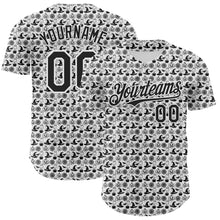 Загрузить изображение в средство просмотра галереи, Custom White Black 3D Halloween Pumpkin Doodle Party Costume Ideas Authentic Baseball Jersey
