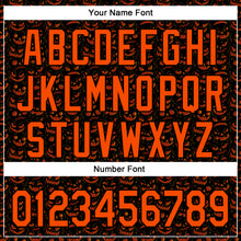 Загрузить изображение в средство просмотра галереи, Custom Black Orange 3D Halloween Pumpkin Party Costume Ideas Authentic Baseball Jersey
