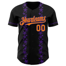 Загрузить изображение в средство просмотра галереи, Custom Black Bay Orange-Purple 3D Halloween Spider Net Party Costume Ideas Authentic Baseball Jersey
