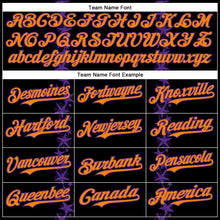 Загрузить изображение в средство просмотра галереи, Custom Black Bay Orange-Purple 3D Halloween Spider Net Party Costume Ideas Authentic Baseball Jersey
