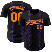 Загрузить изображение в средство просмотра галереи, Custom Black Bay Orange-Purple 3D Halloween Spider Net Party Costume Ideas Authentic Baseball Jersey
