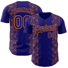 Загрузить изображение в средство просмотра галереи, Custom Dark Purple Bay Orange 3D Halloween Spider Net Party Costume Ideas Authentic Baseball Jersey
