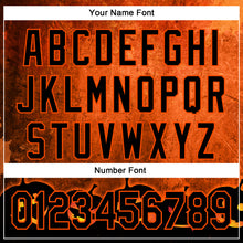 Загрузить изображение в средство просмотра галереи, Custom Orange Black 3D Halloween Pumpkin Party Costume Ideas Authentic Baseball Jersey
