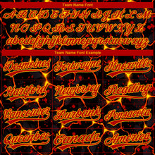 Загрузить изображение в средство просмотра галереи, Custom Stitched Black Red-Yellow 3D Pattern Design Flame Sports Pullover Sweatshirt Hoodie
