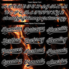 Загрузить изображение в средство просмотра галереи, Custom Stitched Black Orange 3D Pattern Design Flame Sports Pullover Sweatshirt Hoodie
