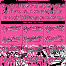 Load image into Gallery viewer, Custom Stitched Pink Black-White 3D Graffiti Splash Street Art Sports Pullover Sweatshirt Hoodie
