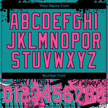Load image into Gallery viewer, Custom Stitched Teal Pink Black-White 3D Graffiti Splash Street Art Sports Pullover Sweatshirt Hoodie
