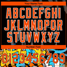 Load image into Gallery viewer, Custom Stitched Black Orange Gray-White 3D Graffiti Splash Street Art Sports Pullover Sweatshirt Hoodie
