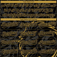Load image into Gallery viewer, Custom Stitched Black Gray-Old Gold 3D Pattern Design Animal Lion Sports Pullover Sweatshirt Hoodie
