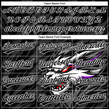 Load image into Gallery viewer, Custom Stitched Black Gray-White 3D Pattern Design Animal Wolf Sports Pullover Sweatshirt Hoodie
