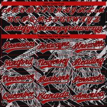 Загрузить изображение в средство просмотра галереи, Custom Stitched Black Red Gray-White 3D Pattern Design Animal Eagle Sports Pullover Sweatshirt Hoodie
