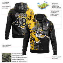 Загрузить изображение в средство просмотра галереи, Custom Stitched Black Yellow Gray-White 3D Pattern Design Animal Tiger Sports Pullover Sweatshirt Hoodie
