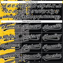 Загрузить изображение в средство просмотра галереи, Custom Stitched Black Yellow Gray-White 3D Pattern Design Splash Sports Pullover Sweatshirt Hoodie
