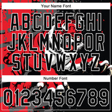 Load image into Gallery viewer, Custom Stitched Black Red Gray-White 3D Pattern Design Animal Tiger Sports Pullover Sweatshirt Hoodie
