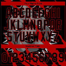 Load image into Gallery viewer, Custom Stitched Black Red Gray-White 3D Pattern Design Animal Pitbull Dog Sports Pullover Sweatshirt Hoodie
