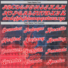 Загрузить изображение в средство просмотра галереи, Custom Navy Fire Red-White 3D Pattern Design Ethnic Tribal Sportswear Pullover Sweatshirt Hoodie
