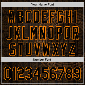 Custom Black Bay Orange 3D Pattern Design Ethnic Tribal Sportswear Pullover Sweatshirt Hoodie
