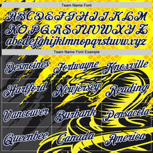 Load image into Gallery viewer, Custom Stitched Yellow Navy Black-White 3D Pattern Design Snake Skin Print Sportswear Pullover Sweatshirt Hoodie
