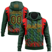 Charger l&#39;image dans la galerie, Custom Stitched Green Brown Red-Yellow 3D Pattern Design Snake Skin Print Sportswear Pullover Sweatshirt Hoodie
