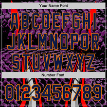 Laden Sie das Bild in den Galerie-Viewer, Custom Stitched Purple Navy Black Red Bay Orange-White 3D Pattern Design Snake Skin Print Sportswear Pullover Sweatshirt Hoodie
