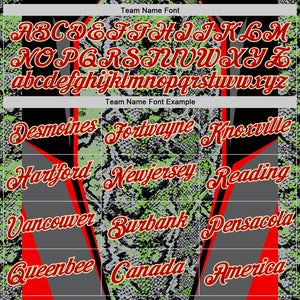 Custom Stitched Gray Red Green Black-Cream 3D Pattern Design Snake Skin Print Sportswear Pullover Sweatshirt Hoodie