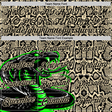 Laden Sie das Bild in den Galerie-Viewer, Custom Stitched Cream Black-Green 3D Pattern Design Snake Skin Print Sportswear Pullover Sweatshirt Hoodie
