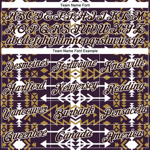 Custom Purple Brown-White 3D Pattern Design Western Cowboy Tribal Ethnic Sports Pullover Sweatshirt Hoodie