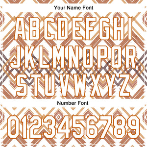 Custom White Texas Orange-Black 3D Pattern Design Western Cowboy Tribal Ethnic Sports Pullover Sweatshirt Hoodie