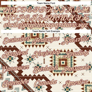 Custom White City Cream-Burgundy 3D Pattern Design Western Cowboy Tribal Ethnic Sports Pullover Sweatshirt Hoodie