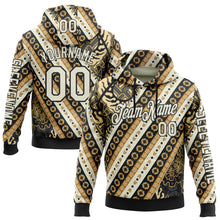 Laden Sie das Bild in den Galerie-Viewer, Custom City Cream Black 3D Pattern Design Western Cowboy Tribal Ethnic Sports Pullover Sweatshirt Hoodie
