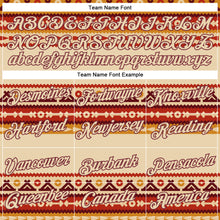 Laden Sie das Bild in den Galerie-Viewer, Custom City Cream Burgundy 3D Pattern Design Western Cowboy Tribal Ethnic Sports Pullover Sweatshirt Hoodie
