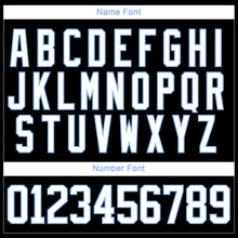 Laden Sie das Bild in den Galerie-Viewer, Custom Black White-Light Blue 3D Splash Hockey Lace Neck Jersey
