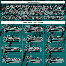 Charger l&#39;image dans la galerie, Custom Teal Black-White 3D Splash Hockey Lace Neck Jersey
