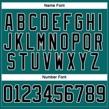 Charger l&#39;image dans la galerie, Custom Teal Black-White 3D Splash Hockey Lace Neck Jersey
