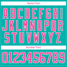 Загрузить изображение в средство просмотра галереи, Custom Aqua Pink-White 3D Splash Hockey Lace Neck Jersey
