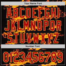 Загрузить изображение в средство просмотра галереи, Custom Black Red-Yellow 3D Abstract Flame Sports Pullover Sweatshirt Hoodie
