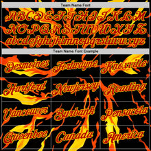 Загрузить изображение в средство просмотра галереи, Custom Black Red-Yellow 3D Abstract Flame Sports Pullover Sweatshirt Hoodie
