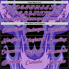 Загрузить изображение в средство просмотра галереи, Custom Black Purple-Light Pink 3D Abstract Flame Sports Pullover Sweatshirt Hoodie

