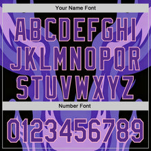 Загрузить изображение в средство просмотра галереи, Custom Black Purple-Light Pink 3D Abstract Flame Sports Pullover Sweatshirt Hoodie
