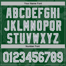 Charger l'image dans la galerie, Custom Stitched Green Gray-White 3D Pattern Design Curve Lines Sports Pullover Sweatshirt Hoodie
