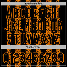 Load image into Gallery viewer, Custom Stitched Black Bay Orange 3D Pattern Design Abstract Shape Sports Pullover Sweatshirt Hoodie
