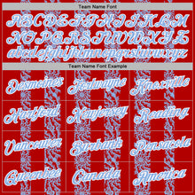 Charger l'image dans la galerie, Custom Stitched Red Light Blue-White 3D Pattern Design Abstract Shape Sports Pullover Sweatshirt Hoodie
