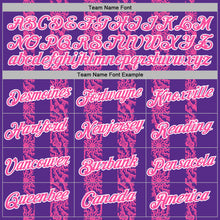 Load image into Gallery viewer, Custom Stitched Purple Pink-White 3D Pattern Design Abstract Shape Sports Pullover Sweatshirt Hoodie
