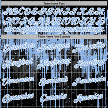 Charger l'image dans la galerie, Custom Stitched Black Light Blue-White 3D Pattern Design Dripping Splatter Sports Pullover Sweatshirt Hoodie
