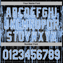 Charger l'image dans la galerie, Custom Stitched Black Light Blue-White 3D Pattern Design Dripping Splatter Sports Pullover Sweatshirt Hoodie
